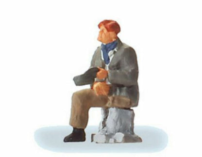 Preiser 29096 HO Scale People At Home Sitting Disabled Person