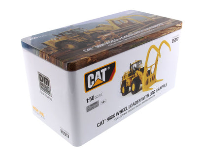 Diecast Masters 85917 1/50 Cat 988K Wheel Loader, Log Grapple