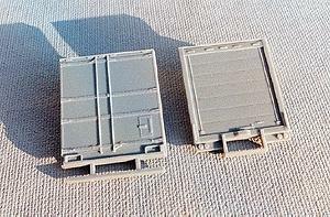 A Line Products 50110 HO Scale Rear Trailer Doors -- Roll-Up, 96" Wide, pkg(2)