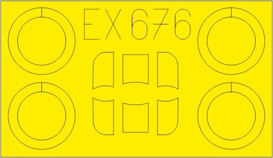 Eduard EX676 1/48 Mask Aircraft- Ar68E for ROD