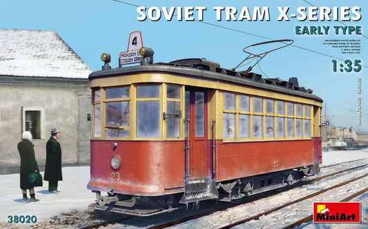 Miniart Models 38020 1/35 Soviet X-Series Early Type Tramcar w/Street-Type Base
