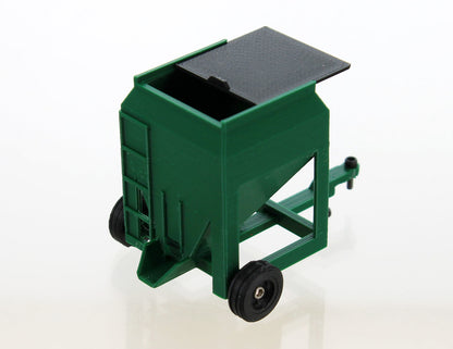 3D To Scale 64-346-GR 1/64 Portable Bulk Feed Bin Trailer, Green