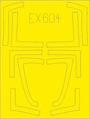 Eduard EX604 1/48 Mask F/A-18B/D for KIN Canopy Mask Set