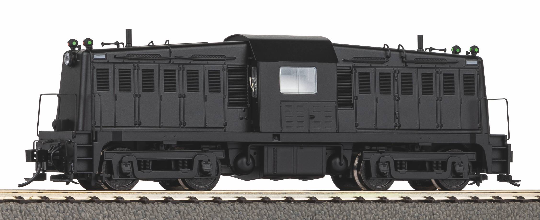 Piko 52940 HO Scale Whitcomb 65-Ton Diesel Undec Black, Sound