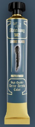 Abteilung 502 1103 Smoke Black Acrylic Paint 20ml Tube