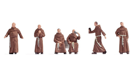 Noch 15401 HO Scale Monks Figure Set, 6-Pack