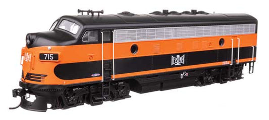 Walthers Mainline 910-11400 HO Scale EMD F7 A-B Set Standard DC BLE #715A/715B