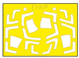 Eduard EX839 1/48 Mask Aircraft- Su27 TFace for LNR