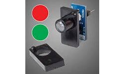 Walthers 942-152 All Scale Two-Color LED Fascia Indicator, Red-Green