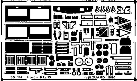 Eduard 35114 1/35 Armor- Horch Kfz15 for ITA
