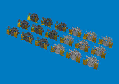Eduard 653021 1/350 IJN Type 96 25mm AA Gun (Triple) PRINT Brassin for
