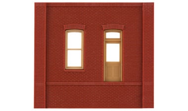 Design Preservation Models 30136 HO Scale Modular Building System(TM) -- Dock Level Wall Sections w/Rectangular Entry - Kit