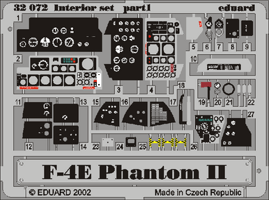 Eduard 32503 1/32 F-4E Interior for Tamiya (Pre-Painted)