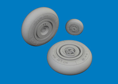 Eduard 6481159 1/48 Brassin HS 129B Wheels for TAKOM