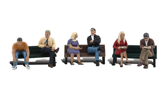 Woodland Scenics A2206 N Scale People on Benches