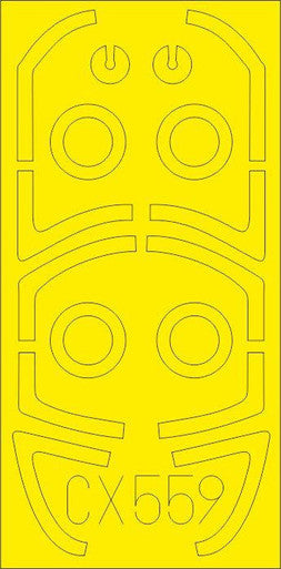 Eduard CX559 1/72 Mask T4 for HBB Canopy Mask Set