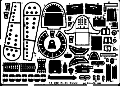 Eduard 48212 1/48 Tojo for HSG Photo Etch Detail Set