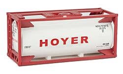 Walthers SceneMaster 949-8108 HO 20' Tank Container Kit - Hoyer