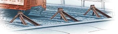 Walthers Cornerstone 933-3511 HO Scale Track Bumpers -- Kit pkg(12)