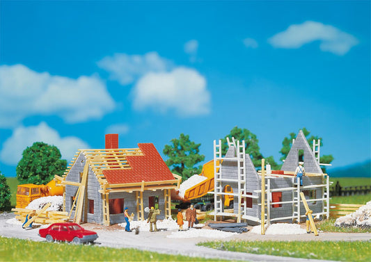 Faller 232223 N Scale 2 Houses Under Construction Kit