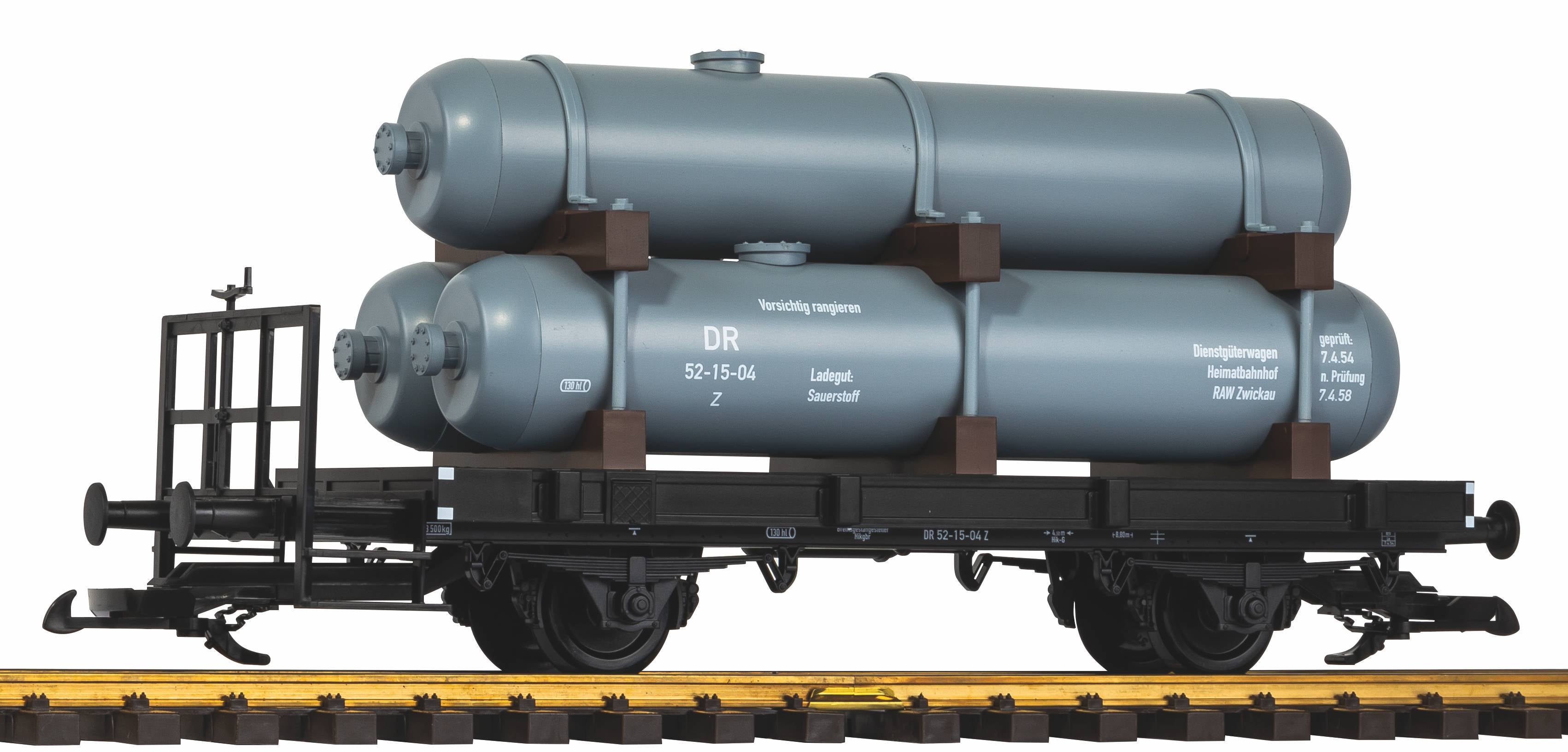 Piko 37832 G Scale DR III 2-Axle Emergency Tank Car w/3 Tanks