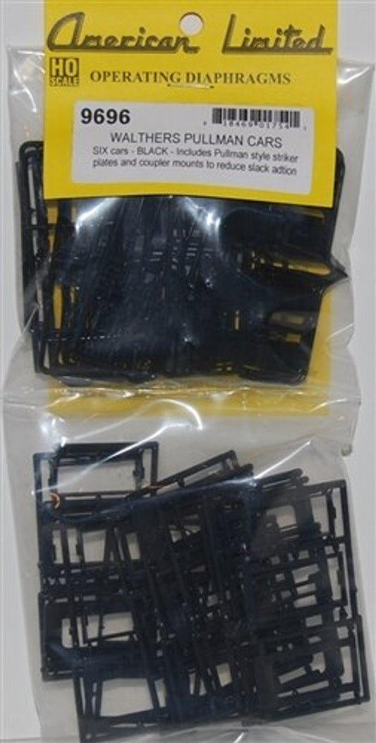 American Limited Models 9696 HO Scale Working Diaphragm Kits - 6 Pair -- Black