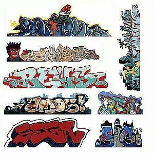 Blair Line 1246 N Scale Mega Set Modern "Tagger" Graffiti Decals -- #3 pkg(8)