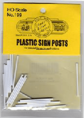 Blair Line 199 HO Scale Plastic Sign Posts for Highway Signs (Sold Separately)