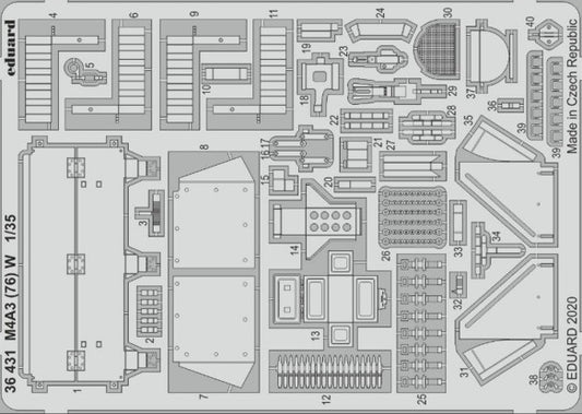 Eduard 36431 1/35 Armor- M4A3(76)W for MGK