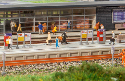 Faller 222111 N Scale Modern Platform with Accessories Kit