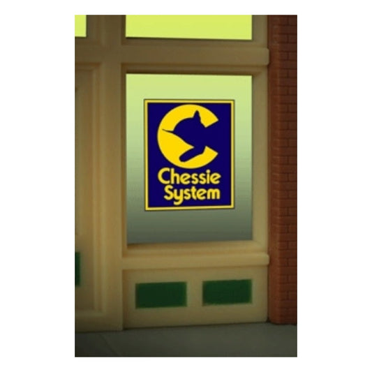 Miller Engineering 9070 HO/O Scale Chessie System Window Sign