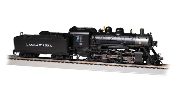 Bachmann 57908 HO Scale 2-8-0 Consolidation - Sound and DCC - Sound Value -- Delaware, Lackawanna & Western 369 (black, graphite)