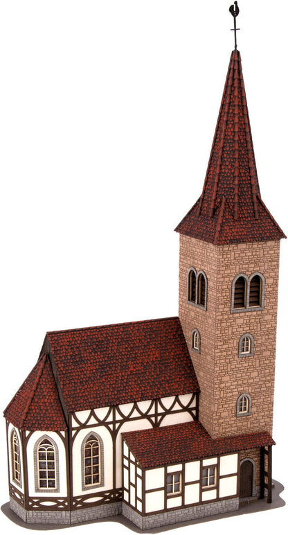 Noch 66906 HO Scale St. George Church w/Bell Sound Unit -- Laser-Cut Kit