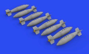 Eduard 672278 1/72 Aircraft- British 1000lb Retarded Bombs w/960 Fuse (Photo-Etc