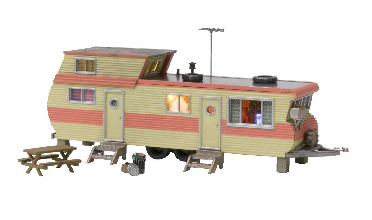 Woodland Scenics 5061 HO Scale Double Decker Trailer -- Assembled