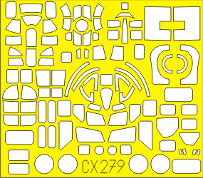 Eduard CX279 1/72 Mask B-17G for Revell Canopy Mask Set