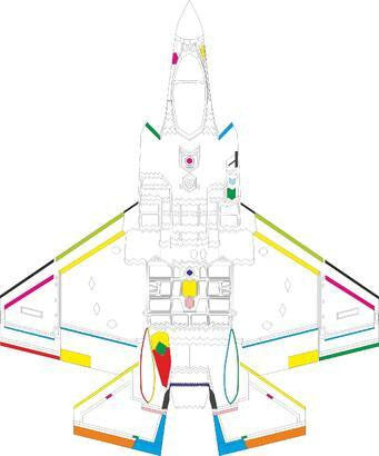 Eduard CX698 1/72 F-35C RAM Coating Mask