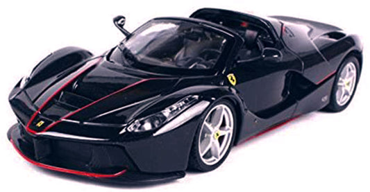 Bburago 26022BK 1/24 Ferrari LaFerrari Aperta F70 Black Diecast Car