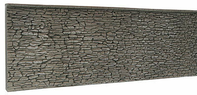Noch 58065 HO Scale Natural-Stone Wall -- Extra Long