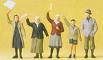 Preiser 72413 1/72 Scale 1:72 Figures Civilians Waving pkg(5)