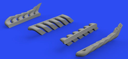 Eduard 648607 1/48 Aircraft- Bf110C/D/E Exhaust Stacks for EDU (Resin)