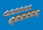 Eduard 672406 1/72 Bf 109G-6 Exhaust Stacks PRINT Brassin for TAMIYA
