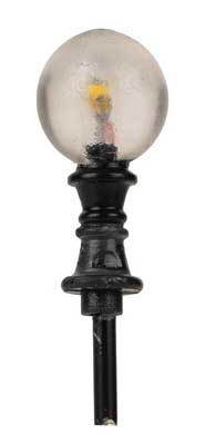 Faller 180137 HO Scale Ball LED Path Light -- Warm White LED 5/8" 1.6cm Tall pk