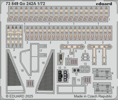 Eduard 73849 1/72 Go 242A Photo Etched Set for IBG Kit