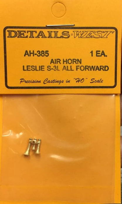 Details West AH-385 HO Scale Leslie S3L Airhorn -- All Bells Forward