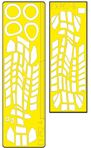 Eduard EX752 1/48 Mask Aircraft- Bf110C TFace for EDU