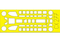 Eduard CX277 1/72 Mask Bf 110C for Airfix Canopy Mask Set