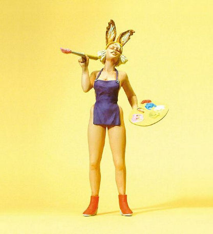 Preiser 45514 G Scale Pedestrian Female Easter Bunny