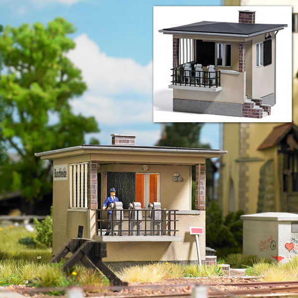 Busch 1461 HO Scale Grade Crossing Guard's Hut -- Kit