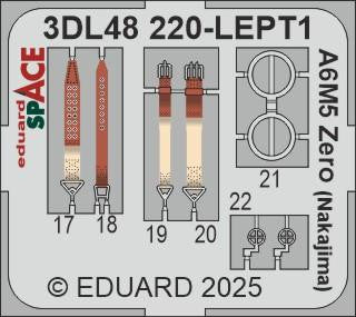Eduard 3DL48220 1/48 Zero (Nakajima) SPACE SPACE for EDUARD Kit